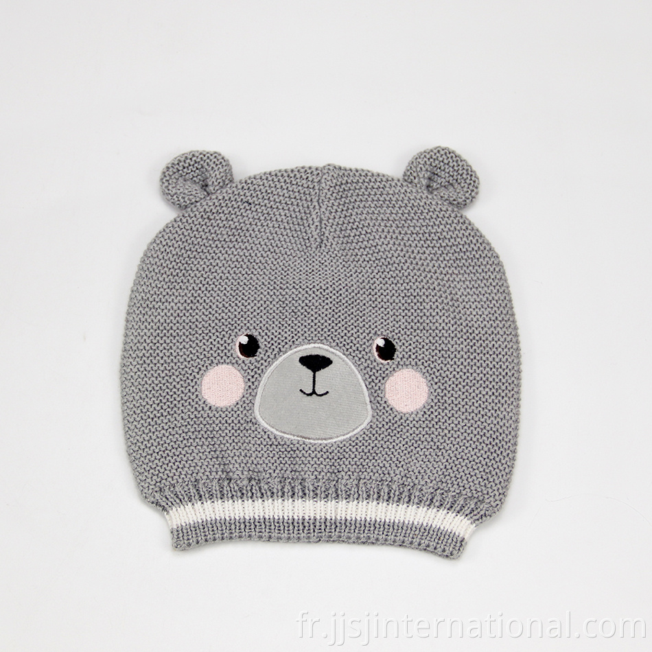 Three-dimensional cartoon warm children's knitted hat